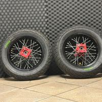 Cerchi Faba 12 pollici + gomme rain Sava