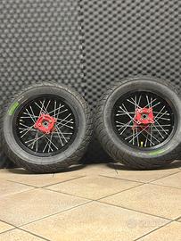 Cerchi Faba 12 pollici + gomme rain Sava