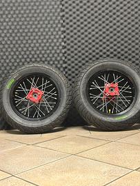 Cerchi Faba 12 pollici + gomme rain Sava