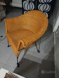 Poltrona in midollino