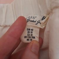 Minigonna con bordo simil sangallo