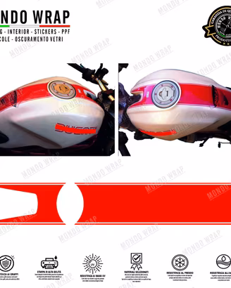 Adesivi facse centrali, compatibili DUCATI MONSTER