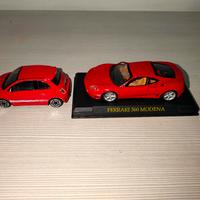 Lotto Fiat 500 Abarth + Ferrari 360 1/43 leggi