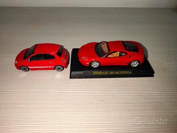 Lotto Fiat 500 Abarth + Ferrari 360 1/43 leggi