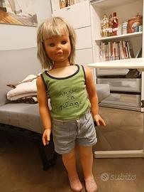 Bambola Furga Vintage Grande 90 cm Anni 70 Origina