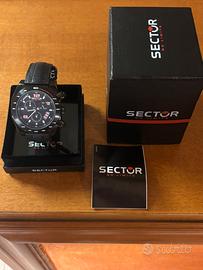 Sector Race Chronograph Black Leather 100ATM