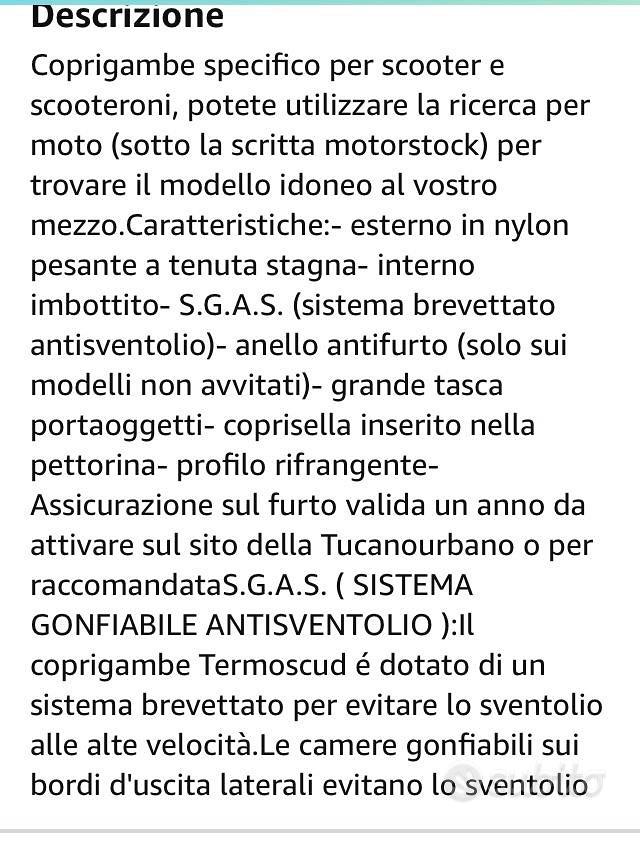 Tucano termoscud - Vendita in Motori in Lazio e vicinanze 