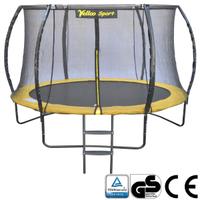 TRAMPOLINO ELASTICO Ø 305 cm GIALLO Tappeto Salta