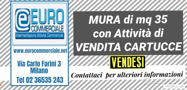 196/18 Mura di 35 mq con VENDITITA CARTUCCIE