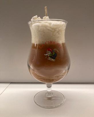 Bicchiere candela gadget Birra “La Chouffe”