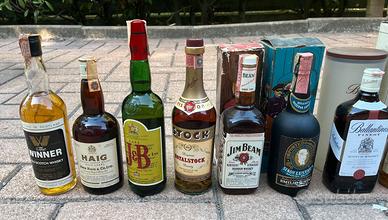Lotto di 13 di Whisky, Brandy, Grap. Liquori e Rum