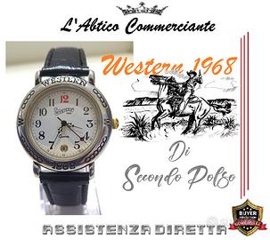 Splendido Orologio in acciaio Western 1968