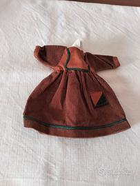 Vestito per bambola marrone nuovo