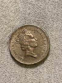 Rara moneta 1 sterlina 1996