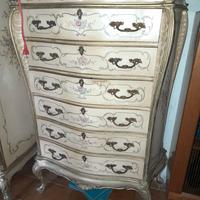 armadio e comò, anni '50, in stile veneziano