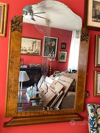 specchio legno stile liberty