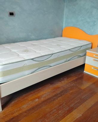 Letto+comodino+ scrivania con sedia 