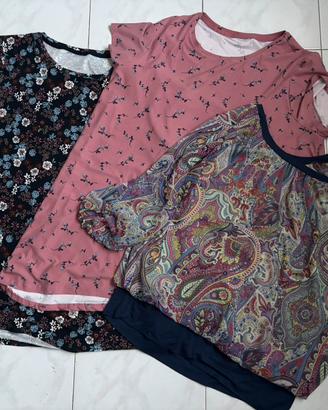 Set 3 bluse/t-shirt fonna curvy