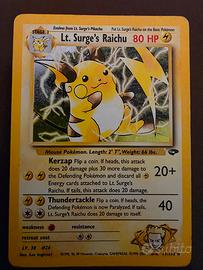 Lt. Surge’s Raichu 11/132 Holo Gym Challenge