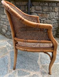 Poltrona Vintage in Vimini e Bambú