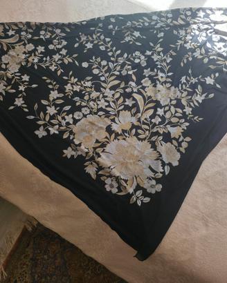 Pareo /telo mare grande, vintage Anna Club flo