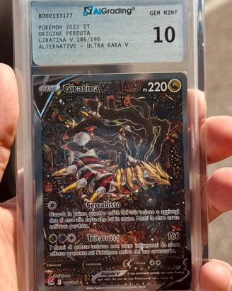Giratina V 186/196 AiGrading 10 ITA