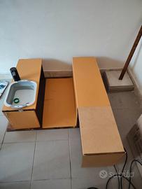 Kit Camping Box artigianale trasformabile in Letto