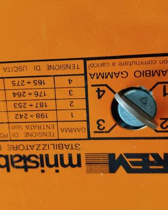 stabilizzatore di tensione IREM MINISTAB E216