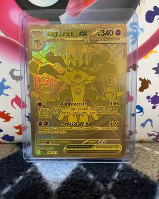 Pokemon Mega Lucario ex gold