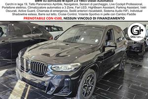 BMW x3 XDrive20d M-Sport C19" TETTO Navi CAM LED