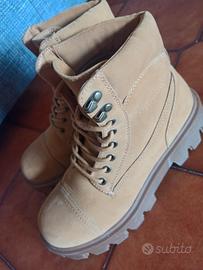 stivale stringato camello taglia 39