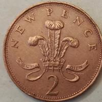 2 pence 1971 moneta collezione 