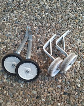 2 coppie di rotelle stabilizzatrici bici