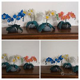 miniatura di orchidea in fimo 