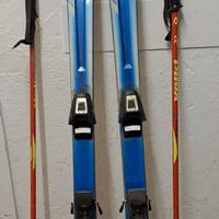 Sci HEAD con attacchi SOLOMON e racchette VOLKI