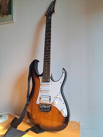 chitarra elettrica e amplificatore 