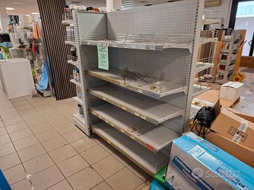 scafalli metallo da negozio gondole