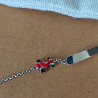 braccialetto in argento battesimo