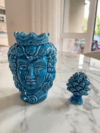 Ceramica siciliana, testa di moro