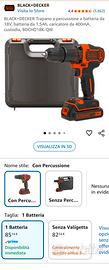 Trapano a percussione a batteria BLACK+DECKER