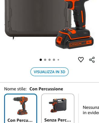 Trapano a percussione a batteria BLACK+DECKER