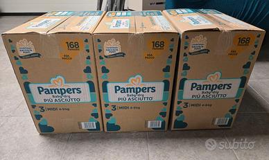 Pannolini pampers baby-dry taglia 3 ESA pacco