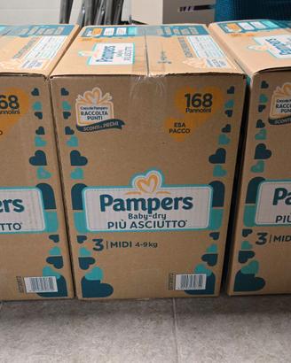 Pannolini pampers baby-dry taglia 3 ESA pacco