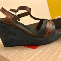 sandali con zeppa Cafè noir