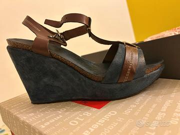 sandali con zeppa Cafè noir