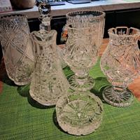 Stock 7 pezzi cristallo di Boemia