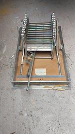 Scala retrattile in acciaio