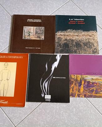 5 cataloghi d'arte 