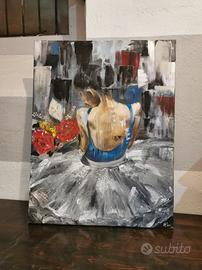quadro dipinto su tela ballerina 