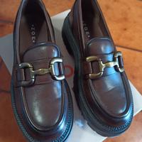 mocassini neri donna platform 39